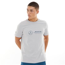 Puma Mens Mercedes-AMG Petronas Motorsport Logo T-Shirt Mercedes Team Silver