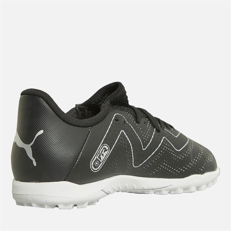 Puma Junior Future Play TT Astro Football Boots Black/Silver