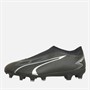 Puma Junior Ultra Match Laceless FG/AG Firm Ground/Artificial Ground Football Boots Black/Asphalt