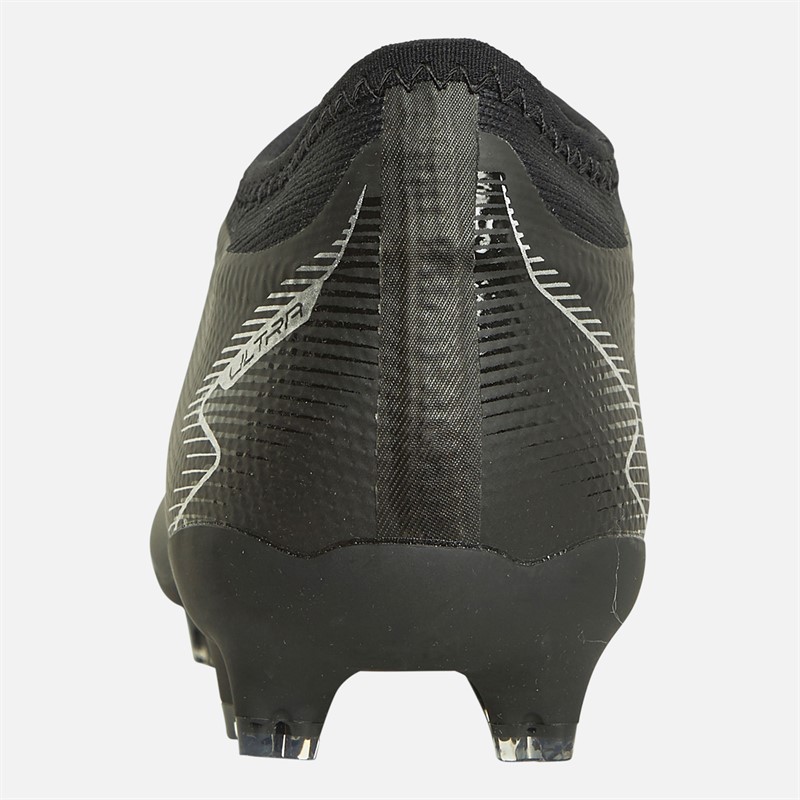 Puma Junior Ultra Match Laceless FG/AG Firm Ground/Artificial Ground Football Boots Black/Asphalt