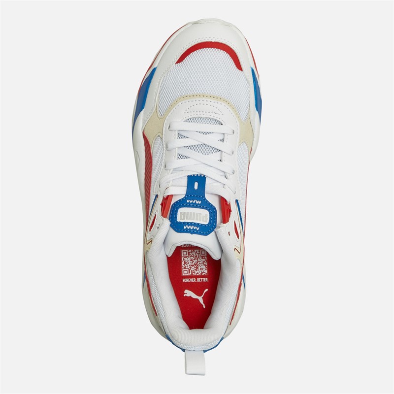 Buy Puma Mens Trinity Trainers Royal White Red