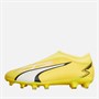 Puma Junior Ultra Match Laceless FG/AG Firm Ground/Artificial Ground Football Boots Yellow