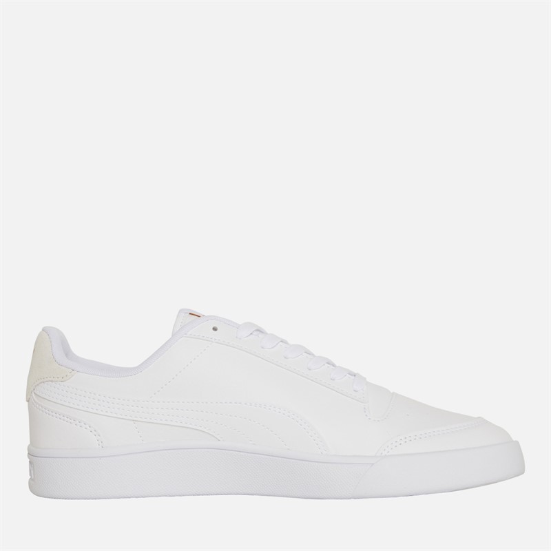 Puma Shuffle Trainers White/Gold