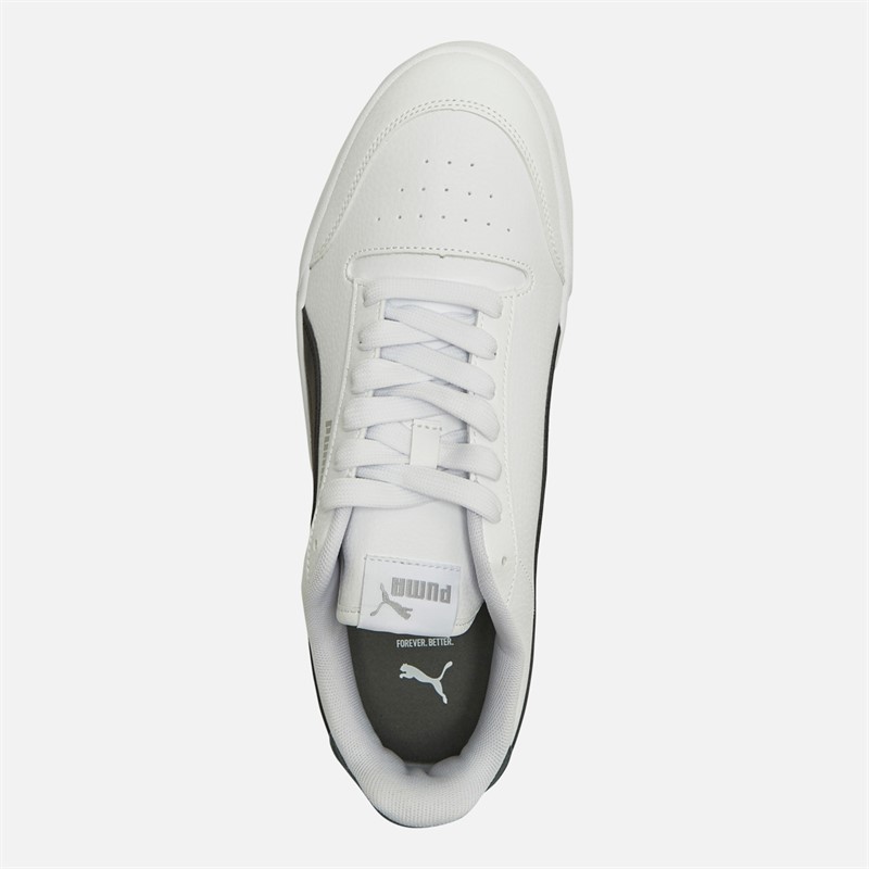 Puma Mens Shuffle Trainers White/Black/Silver