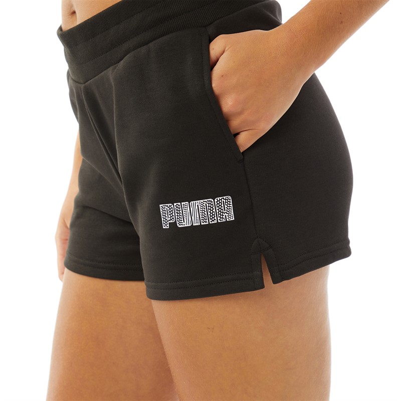 Puma Womens Training Essentials 4 Inch Shorts Puma Black