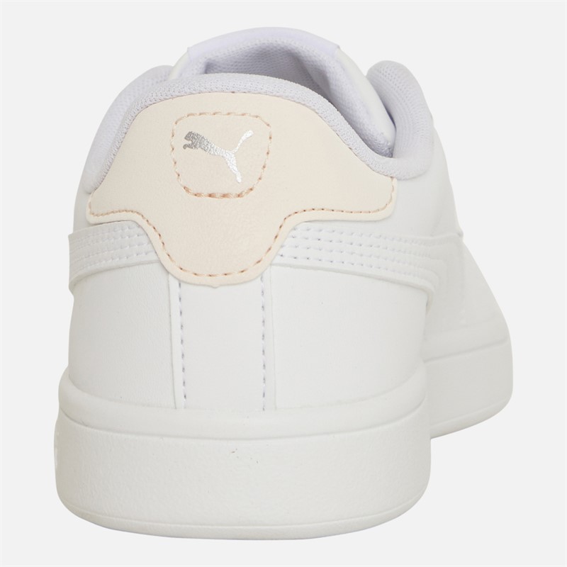 Puma Smash 3.0 Leather Trainers Pink/White