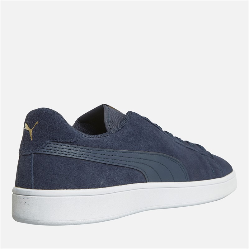 Puma Mens Smash V2 Trainers Peacoat/Gold