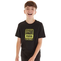 Puma Junior Boys Active Sports Graphic T-Shirt Puma Black