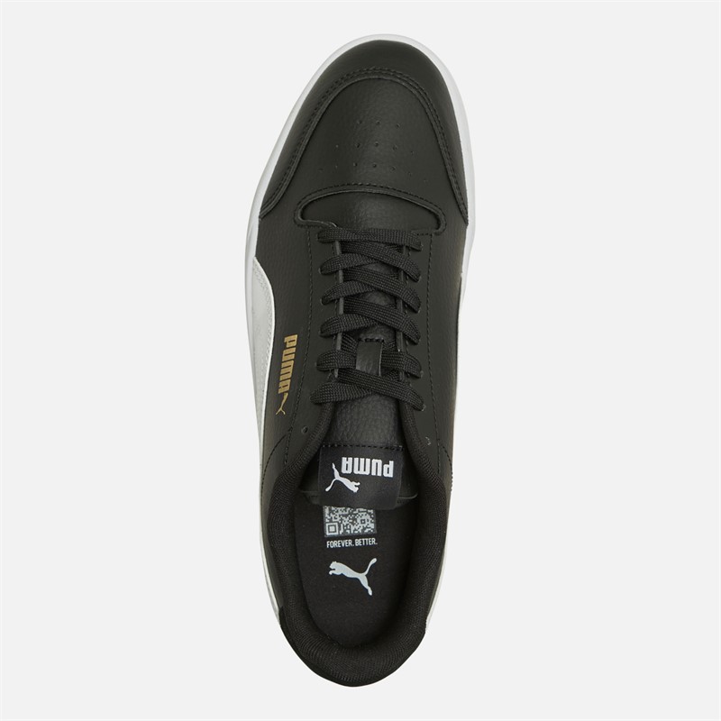 Puma Mens Shuffle Trainers Black/White