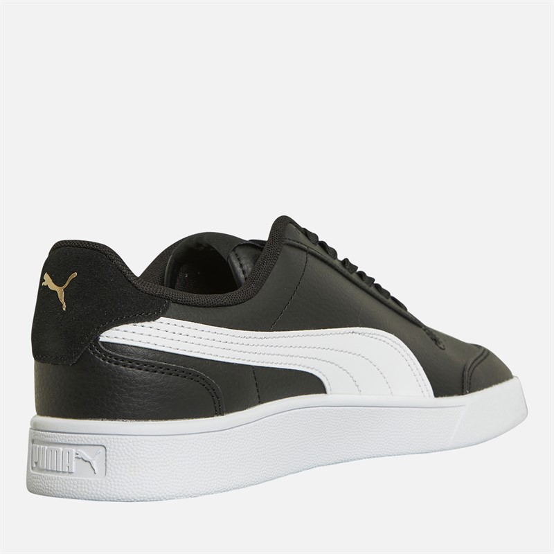 Puma Mens Shuffle Trainers Black/White