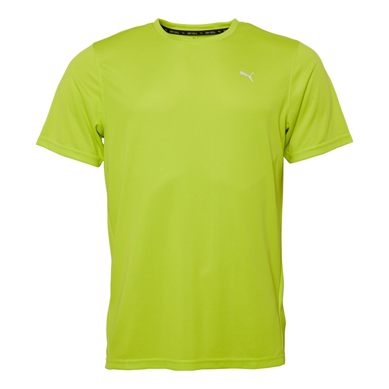 Puma Mens Performance T-Shirt Lime Powerade