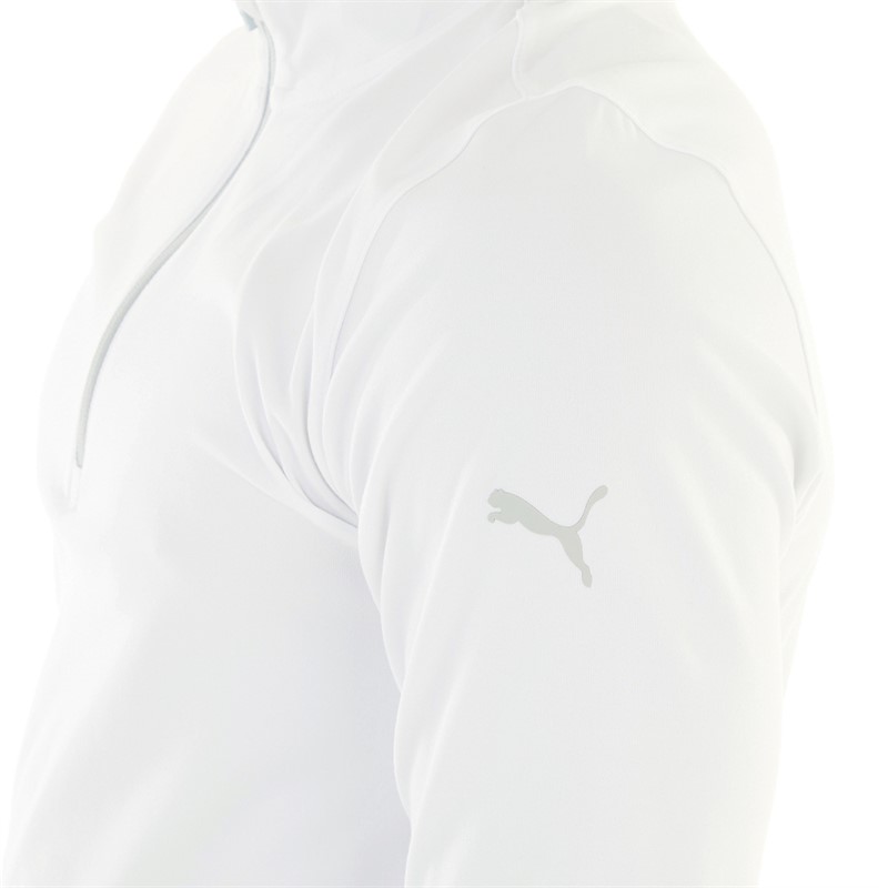 Puma Mens Golf Gamer 1/4 Zip Top Bright White