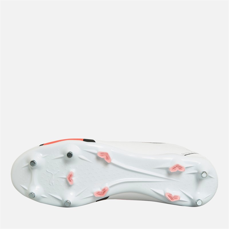 Puma Mens Ultra Play X SG Soft Ground Football Boots White/Orchid