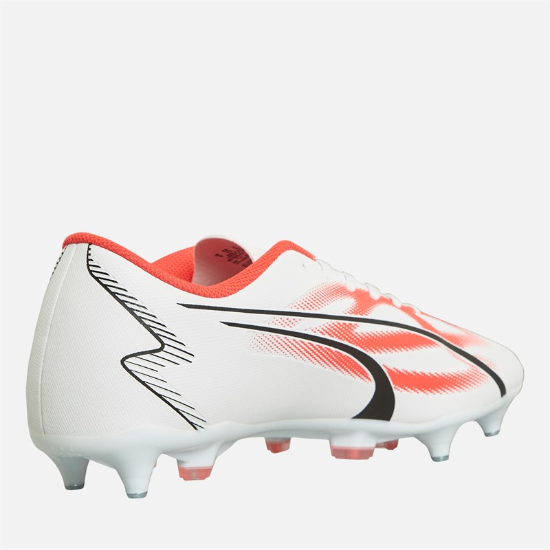 Puma Mens Ultra Play X SG Soft Ground Football Boots White/Orchid