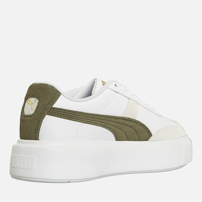 Puma Womens Osloaja Archive Trainers White/Green