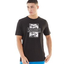 Puma Mens Essentials+ Palm Resort Graphic T-Shirt Puma Black