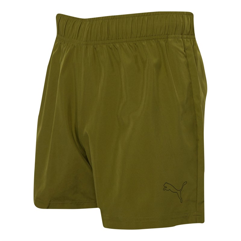 Puma Mens Active Woven Shorts Olive Green