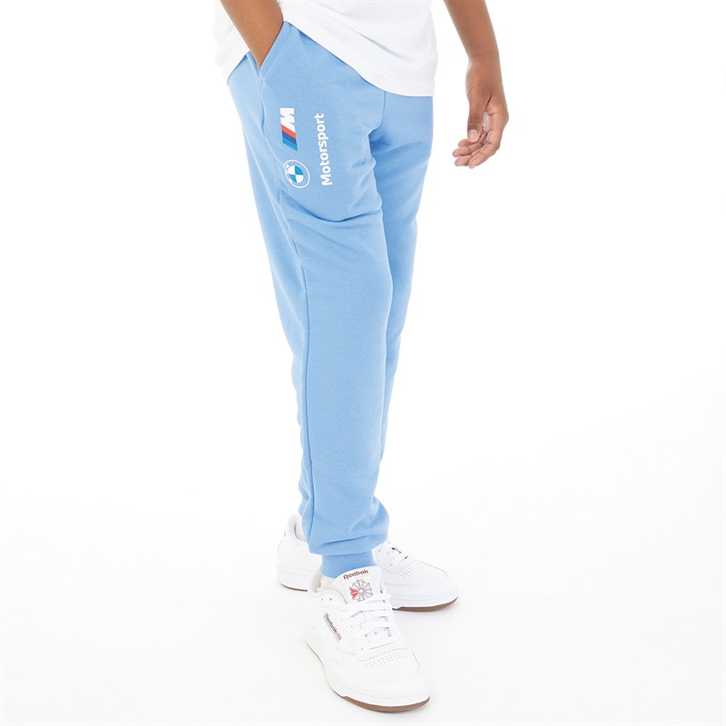 Puma Junior Boys BMW M Motorsport Essentials Joggers Blue Skies