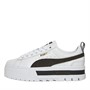 Puma Dames Mayze Læder Sneakers Puma Hvid/Castlerock/Puma Team Guld