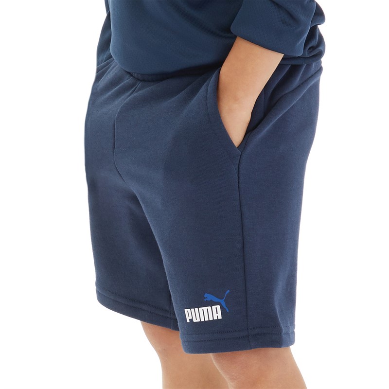 Puma Junior Boys Essentials Shorts Navy