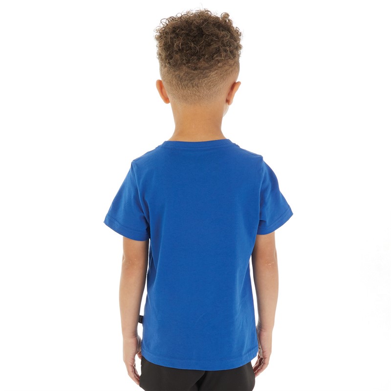 Puma Junior Boys Essentials Logo T-Shirt Cobalt Blue