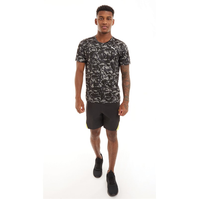 Puma Mens Train Favorites DryCELL Graphic Top Puma Black/Gray