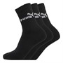 Puma Chaussettes Trois Pack Crew Enfants Noir