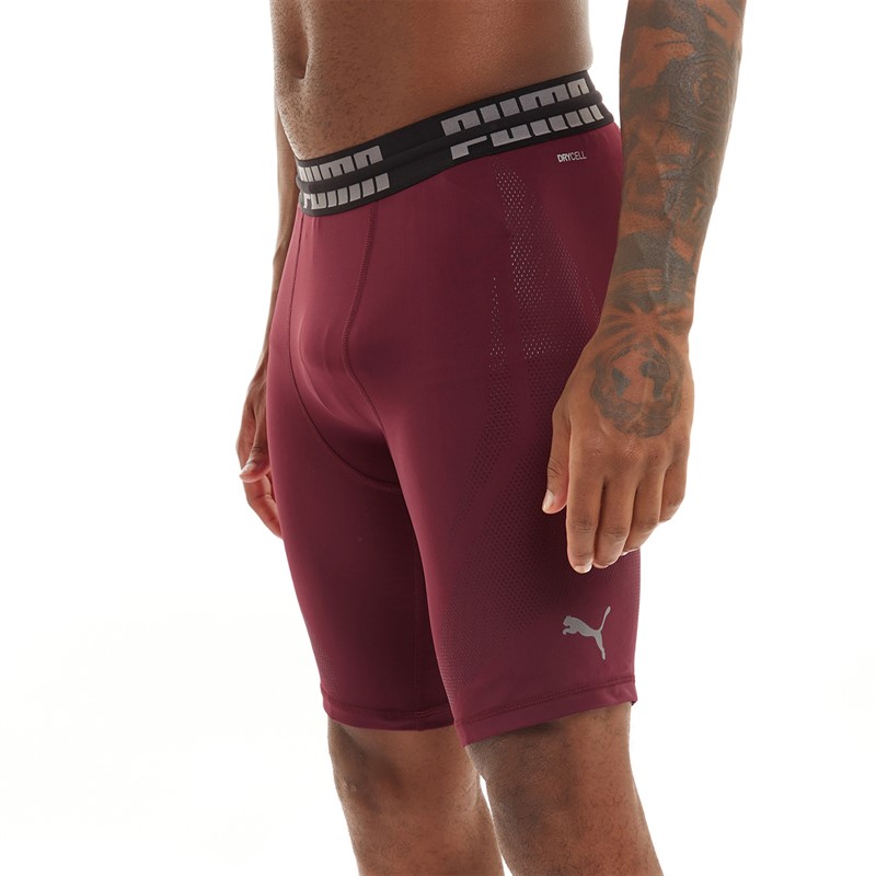 Puma Mens Exo-Adapt Drycell Tight Shorts Aubergine