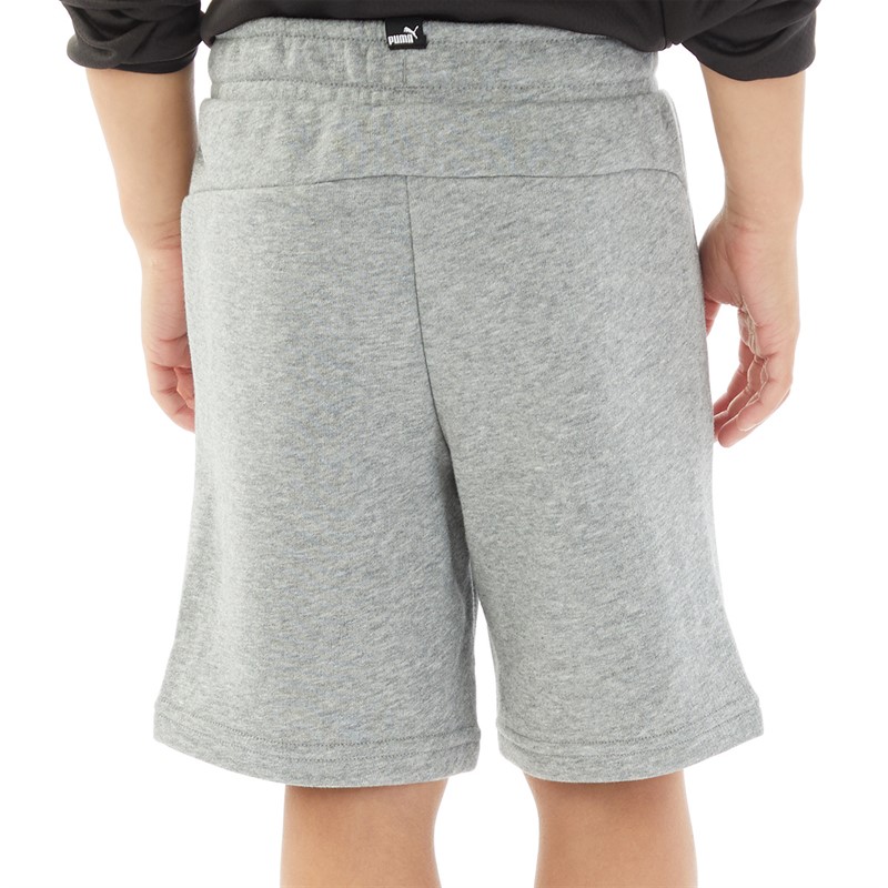 Puma Junior Boys Essentials Shorts Medium Grey Heather