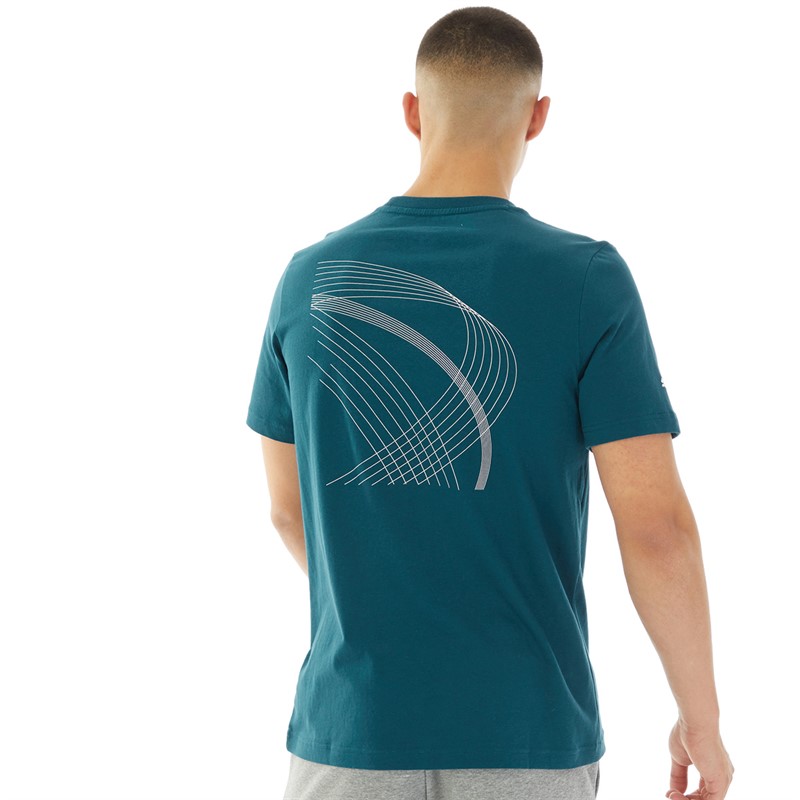 Puma Mens Mercedes-AMG Petronas F1 Logo T-Shirt Ocean Tropic