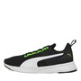 Puma Junior Boys Flyer Runner Trainers Green/White/Black