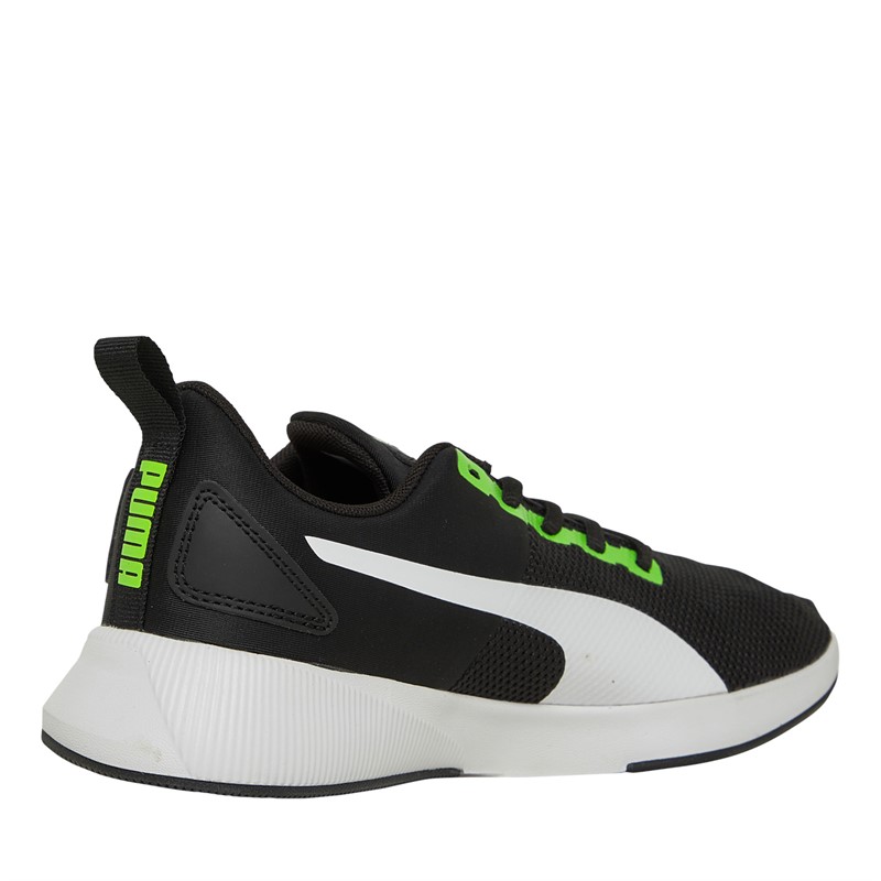 Puma Junior Boys Flyer Runner Trainers Green/White/Black