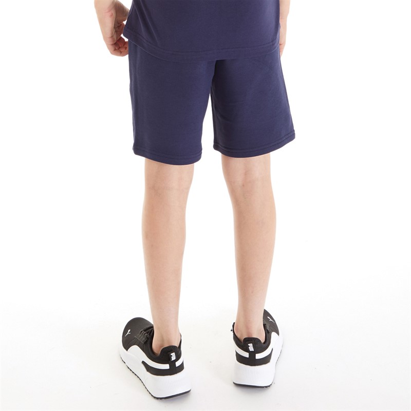 Puma Junior Boys Sportstyle Logo Shorts Navy