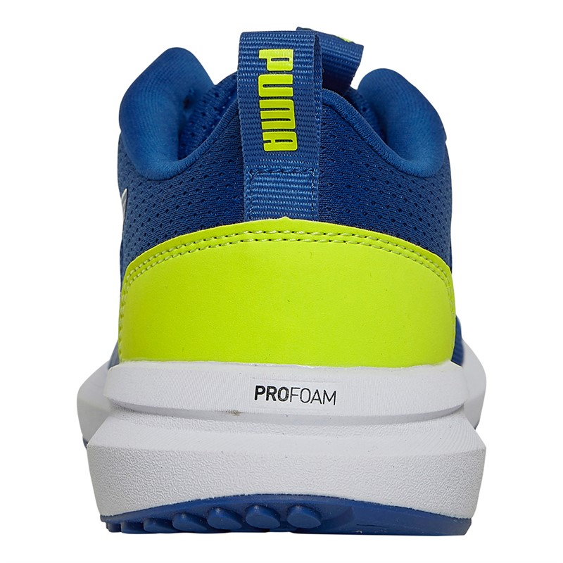 Puma Junior Boys Kruz Profoam Trainers Blue/Green/Blue