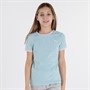 Puma Junior Girls Classics Match Point Logo T-Shirt Blue/Pink
