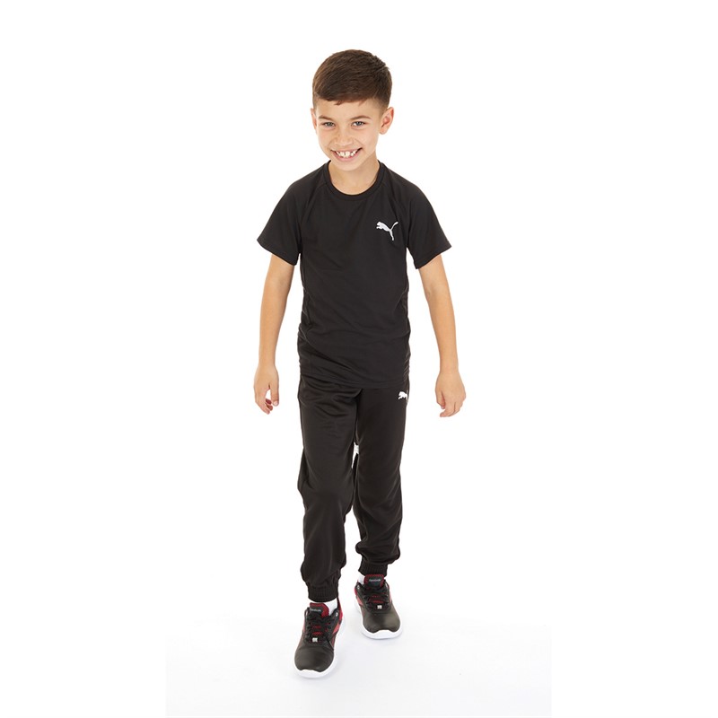 Puma Junior Boys Active Tricot Sweat Pants Puma Black