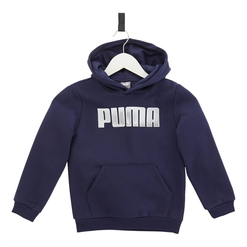 Puma Junior Boys Sportstyle Hoodie Navy