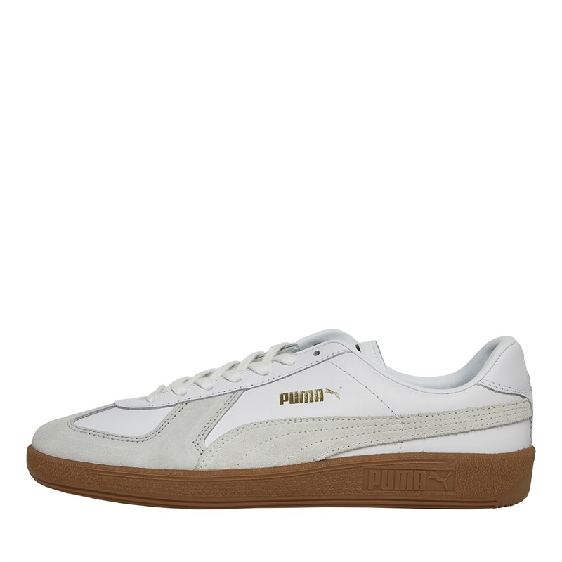 Puma Mens Army Trainers Puma White