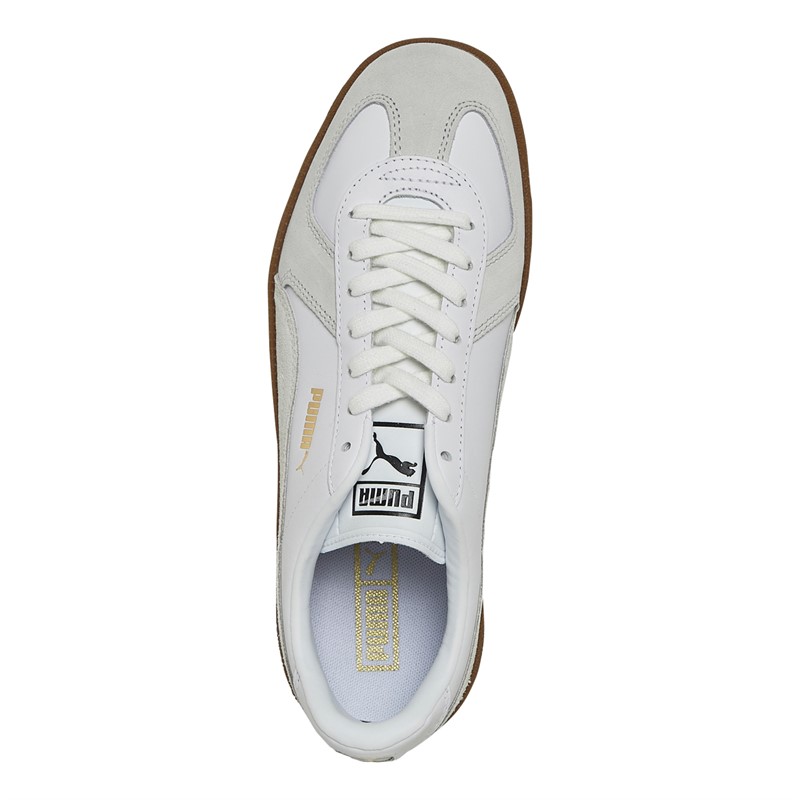 Puma Mens Army Trainers Puma White