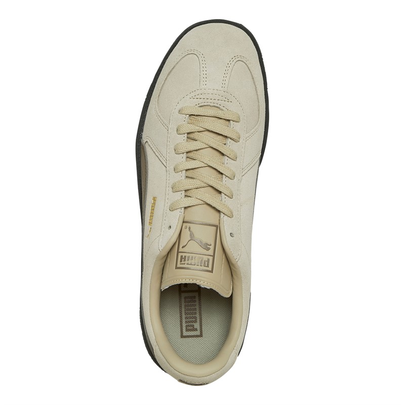 Puma Mens Army Suede Trainers Beige/Chocolate