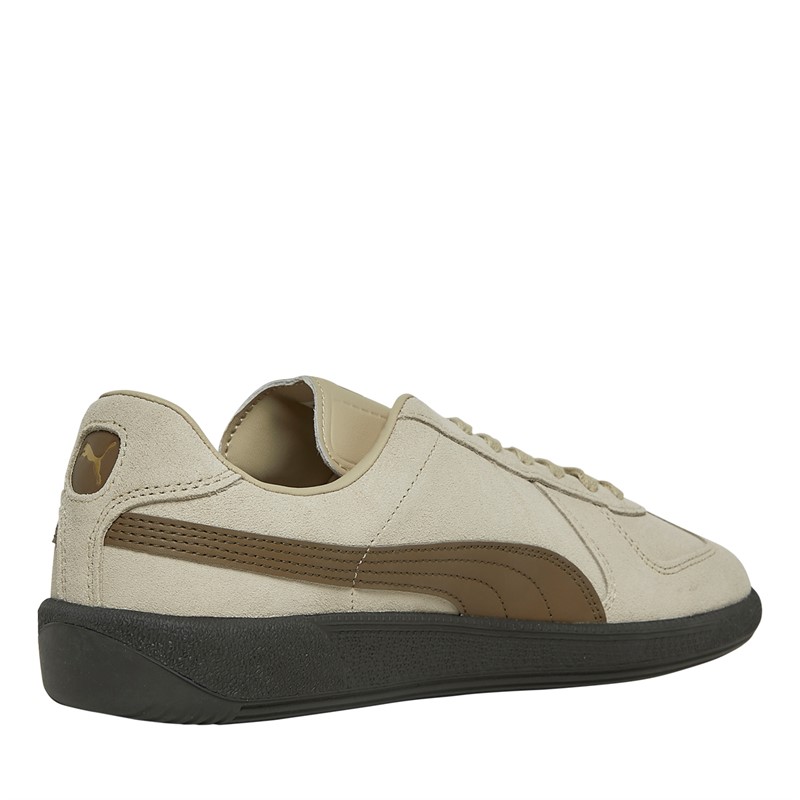 Puma Mens Army Suede Trainers Beige/Chocolate