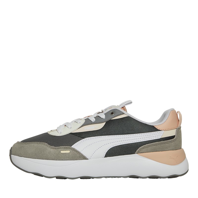 Buy Puma Womens Runtamed Platform Trainers Pink Grey White