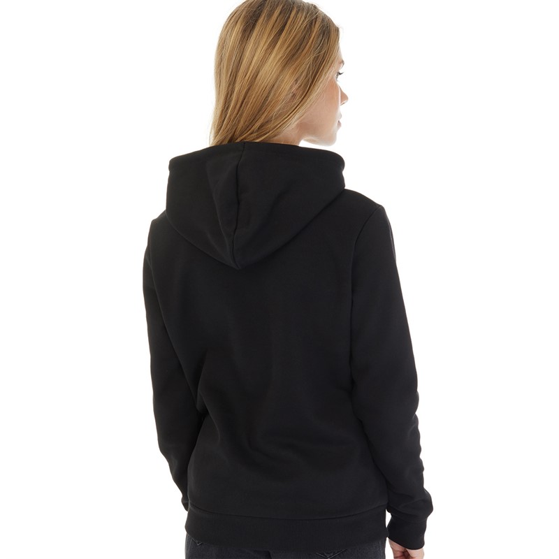 Puma Womens Essentials+ Embroidery Hoodie Puma Black