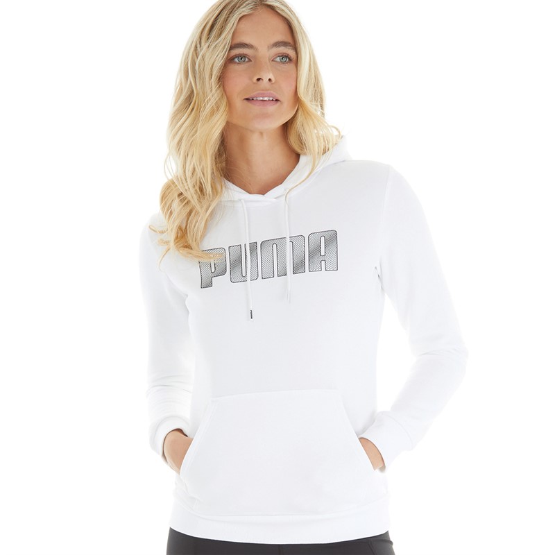 White puma hoodie womens sale