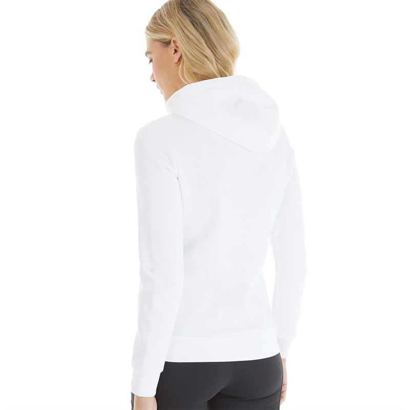 Puma Womens Sportstyle Fleece Hoodie Puma White