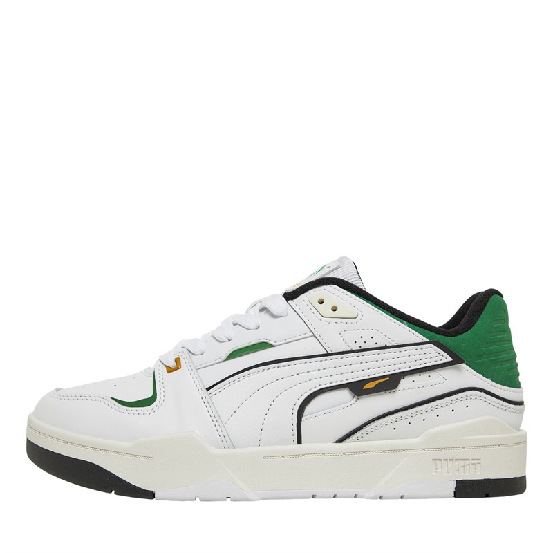 Puma Mens Slipstream Bball Trainers Puma White/Archive Green