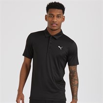 Puma Męskie Golf Icon 2.0 Left Chest Koszulki Polo z Krótkim Rękawem Czarny