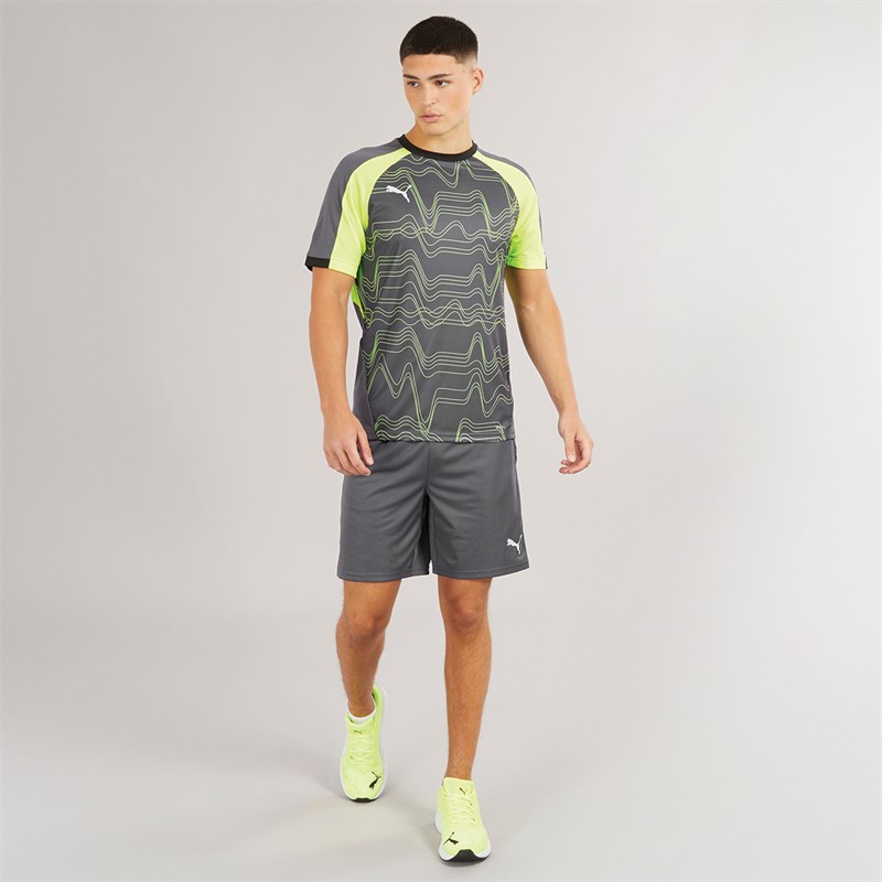 Puma Herren IndividualLIGA Graphic Performance Sporttops Grau