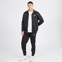 Puma Mens Piping Poly Tracksuit Puma Black