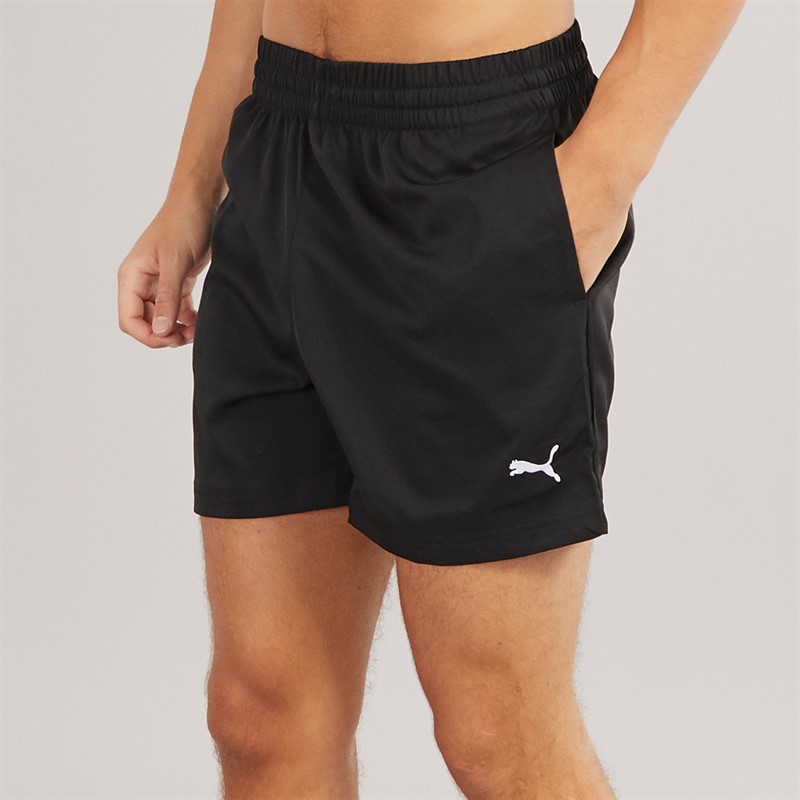 Puma Herren Essentials Kleines Logo 5 Zoll Gewebte Shorts Puma Schwarz